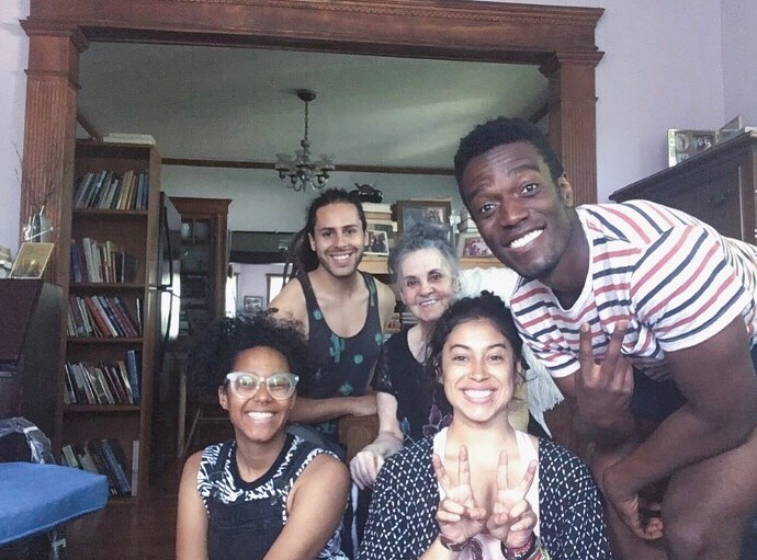 Grant Jones with friends and collaborators